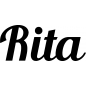 Preview: Rita - Schriftzug aus Buchenholz