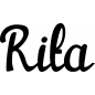 Preview: Rita - Schriftzug aus Buchenholz