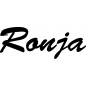 Preview: Ronja - Schriftzug aus Buchenholz