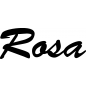 Preview: Rosa - Schriftzug aus Buchenholz