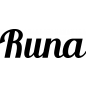 Preview: Runa - Schriftzug aus Buchenholz