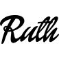 Preview: Ruth - Schriftzug aus Buchenholz