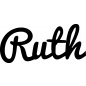 Preview: Ruth - Schriftzug aus Buchenholz
