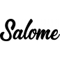 Preview: Salome - Schriftzug aus Buchenholz