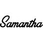 Preview: Samantha - Schriftzug aus Buchenholz