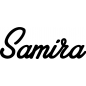 Preview: Samira - Schriftzug aus Buchenholz