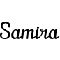 Preview: Samira - Schriftzug aus Buchenholz