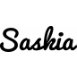 Preview: Saskia - Schriftzug aus Buchenholz