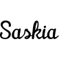 Preview: Saskia - Schriftzug aus Buchenholz