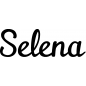 Preview: Selena - Schriftzug aus Buchenholz