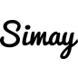 Preview: Simay - Schriftzug aus Buchenholz