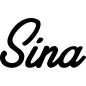 Preview: Sina - Schriftzug aus Buchenholz