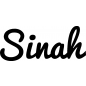 Preview: Sinah - Schriftzug aus Buchenholz