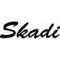 Preview: Skadi - Schriftzug aus Buchenholz