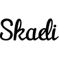 Preview: Skadi - Schriftzug aus Buchenholz