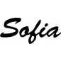 Preview: Sofia - Schriftzug aus Buchenholz