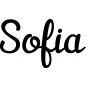 Preview: Sofia - Schriftzug aus Buchenholz