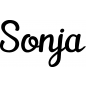 Preview: Sonja - Schriftzug aus Buchenholz