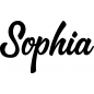 Preview: Sophia - Schriftzug aus Buchenholz