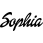 Preview: Sophia - Schriftzug aus Buchenholz