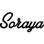 Preview: Soraya - Schriftzug aus Buchenholz