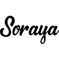 Preview: Soraya - Schriftzug aus Buchenholz