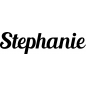 Preview: Stephanie - Schriftzug aus Buchenholz