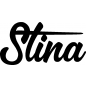 Preview: Stina - Schriftzug aus Buchenholz
