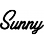 Preview: Sunny - Schriftzug aus Buchenholz
