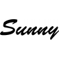 Preview: Sunny - Schriftzug aus Buchenholz