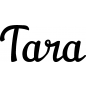 Preview: Tara - Schriftzug aus Buchenholz