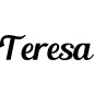 Preview: Teresa - Schriftzug aus Buchenholz