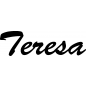 Preview: Teresa - Schriftzug aus Buchenholz