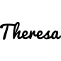 Preview: Theresa - Schriftzug aus Buchenholz