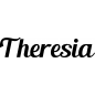 Preview: Theresia - Schriftzug aus Buchenholz