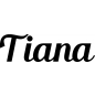 Preview: Tiana - Schriftzug aus Buchenholz