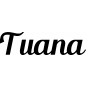 Preview: Tuana - Schriftzug aus Buchenholz