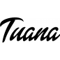 Preview: Tuana - Schriftzug aus Buchenholz