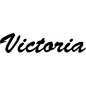 Preview: Victoria - Schriftzug aus Buchenholz