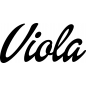 Preview: Viola - Schriftzug aus Buchenholz