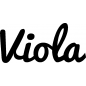 Preview: Viola - Schriftzug aus Buchenholz
