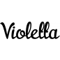 Preview: Violetta - Schriftzug aus Buchenholz