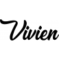 Preview: Vivien - Schriftzug aus Buchenholz