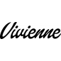 Preview: Vivienne - Schriftzug aus Buchenholz