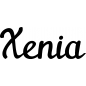 Preview: Xenia - Schriftzug aus Buchenholz