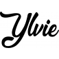 Preview: Ylvie - Schriftzug aus Buchenholz