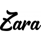 Preview: Zara - Schriftzug aus Buchenholz