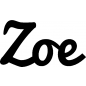Mobile Preview: Zoe - Schriftzug aus Buchenholz