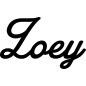 Preview: Zoey - Schriftzug aus Buchenholz
