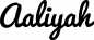 Preview: Aaliyah - Schriftzug aus Eichenholz
